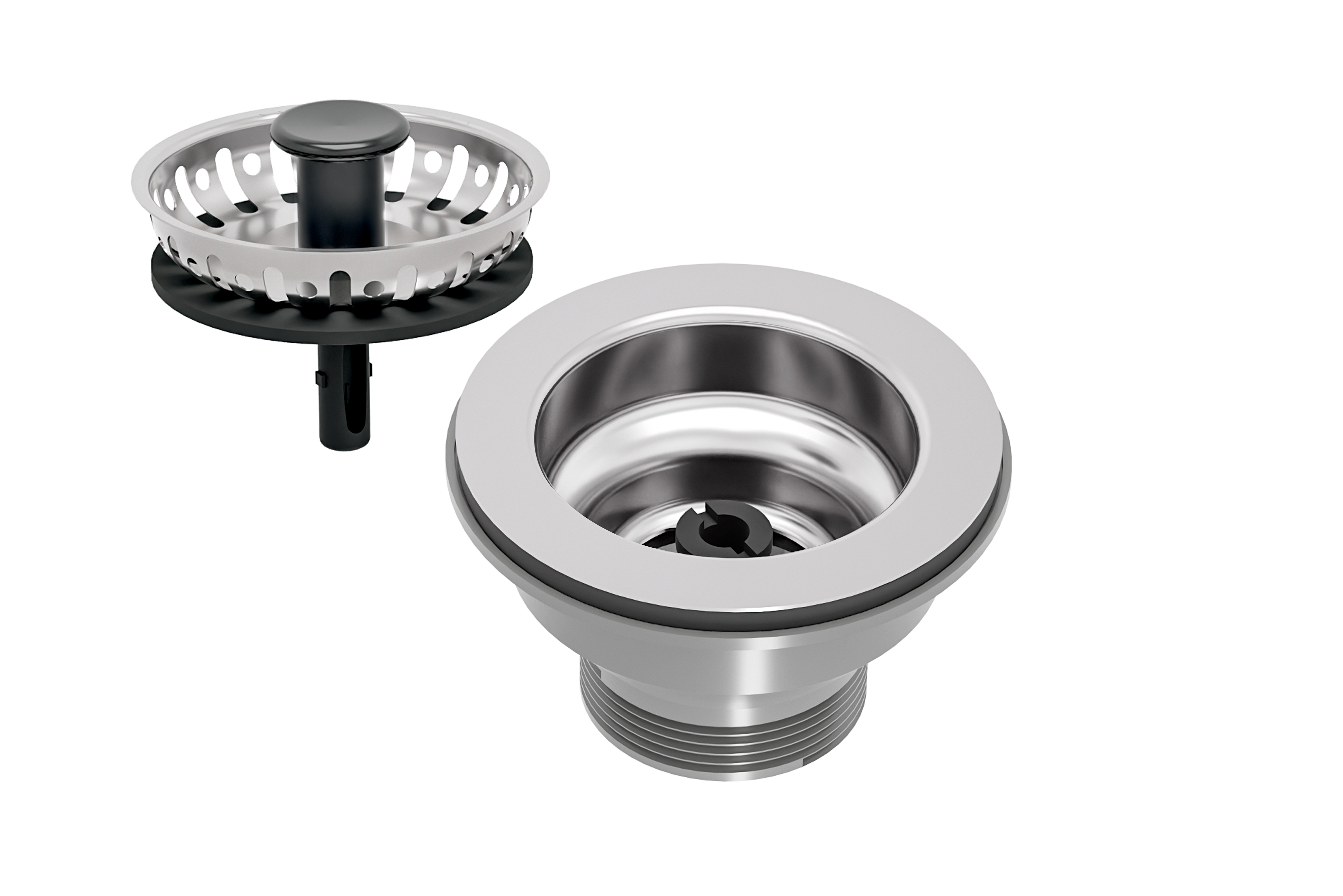 Válvula de Cozinha para Cubas e Tanques 3.1/2 Aço Inox Tramontina